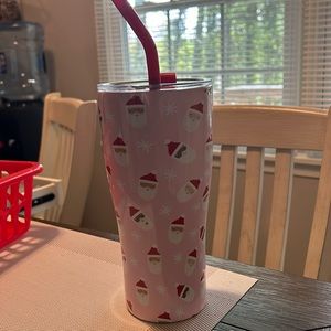 Black Santa Christmas tumbler